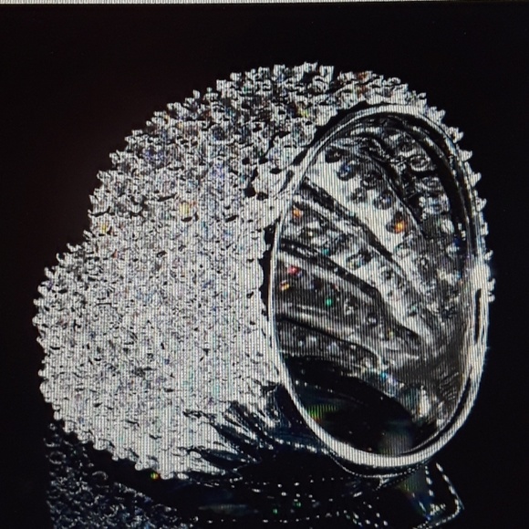 NEW Silver/Natural White Gemstone Ring - Picture 3 of 4